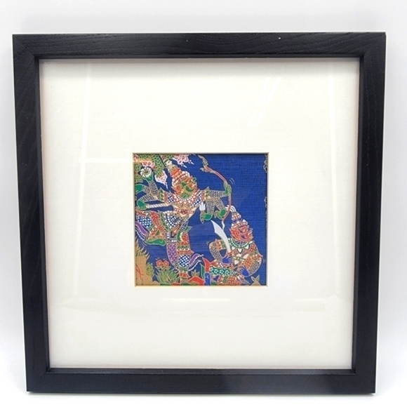 THAI Silk artwork wall decor - Picture 1 of 6